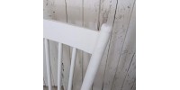 Chaise blanche vintage en bois